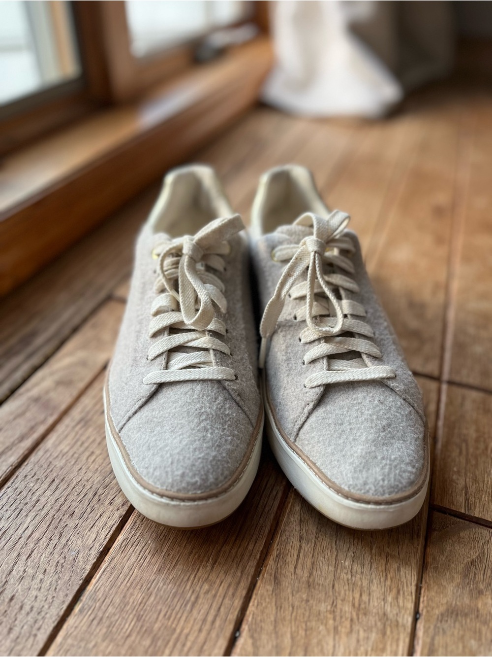 Cole Haan Women's Wool-Blend Sneakers in Light Gray